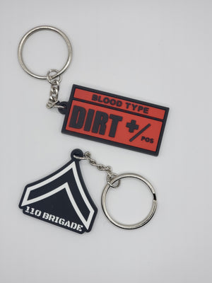 RUBBER LOGO KEY CHAIN